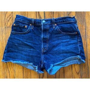 Levi’s 501 Cut Off Denim Button Fly Shorts Women’s 29